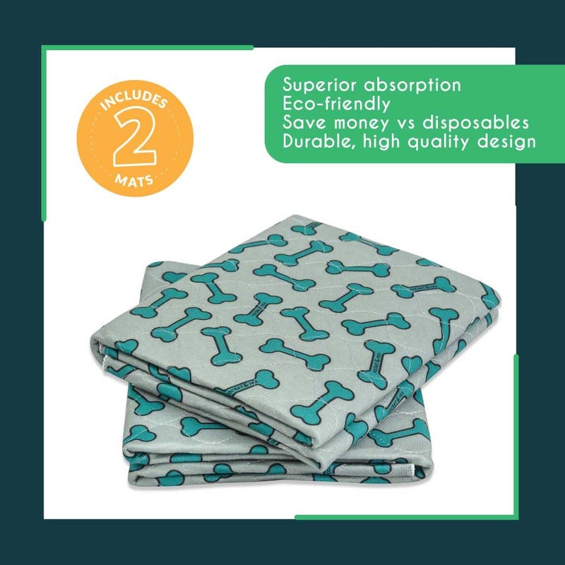 rocket & rex Premium Washable Pee Pads for Dogs, Waterproof & Reusable Puppy Pads for Potty Training, Whelping, Lining Crates & More, Guaranteed for up to 300 Washes, 30" x 36" (Pack of 2) - Image 5